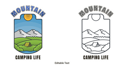 Badge mountain logo design inspiration