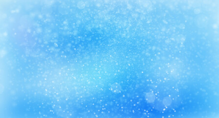 Abstract falling atmospheric snow in dark night, computer generated abstract background, 3D render