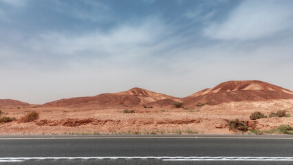 sandy mountains in the Negev desert