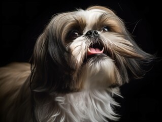 The Lively Shih Tzu Engaging in Play