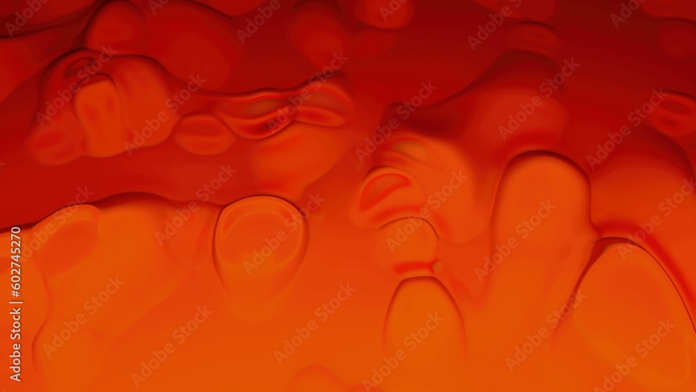 Poster close up of boiling water surface with bubbles, computer generated modern abstract background, 3d re