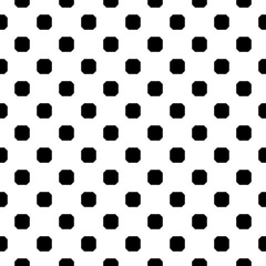 Black figures on white background. Seamless surface pattern design with staggered octagons ornament. Checks wallpaper. Ethnic mosaic motif. Digital paper for print, page fill, designing. Vector art.