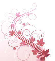 Vector illustration of style Floral Background