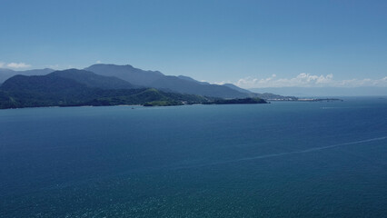 Região costeira de Ilhabela, SP, Brasil