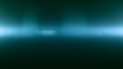 Abstract green blue lens flare gradient overlay light leak background illustration. Vibrant defocused decor product display. Soft toned copy space backplate. Elegant glow product showcase backdrop.