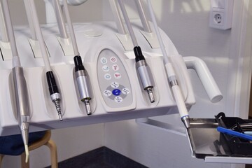 Fototapeta na wymiar dental instruments in the operating room