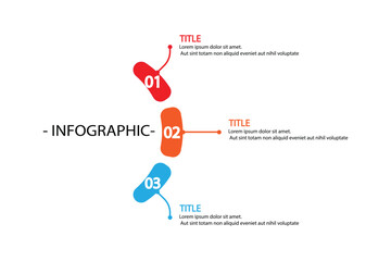  Infographic design with 3 options or steps, process diagram, presentations, workflow layout, banner, flow chart, info graph.