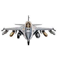 Fototapeta premium F16 fighter jet isolated on white created with Generative AI