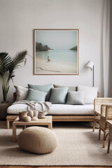 Modern scandinavian living room AI-generated