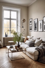 Modern scandinavian living room