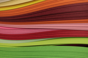 Color gradient strip wave paper blank. Abstract texture background.