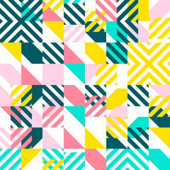 Seamless pattern in geometric style