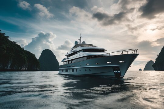 Luxury yacht, generative ai