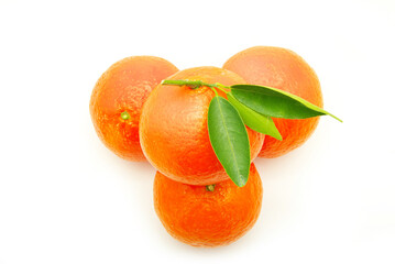 tangerine isolated on a white background