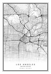 Los Angeles Map Wall Art | Los Angeles United States Map Art, Map Wall Art, Digital Map Art