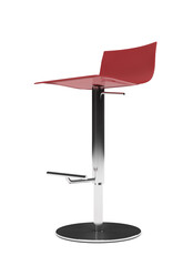 modern armachair over white background