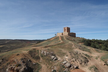 Fototapeta na wymiar medieval tower in the town of molina de aragon