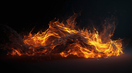 Beautiful Fire, made with generative AI