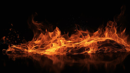 Beautiful Fire, made with generative AI