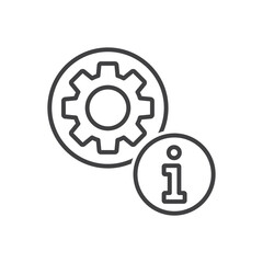 Obraz premium Information Support Icon - Info Setting Icon