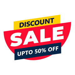 Discount Sale UPTO 50% Off sales banner design 