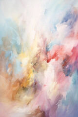 Obraz na płótnie Canvas Pastel abstract background. Watercolor colorful texture. Generative AI.