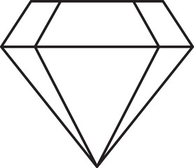 Diamond outline icon