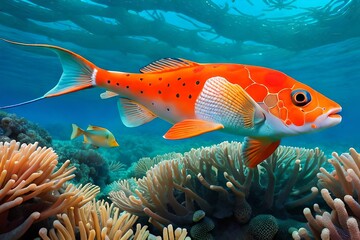 Unterwasserwelt mit Fischen und Korallen