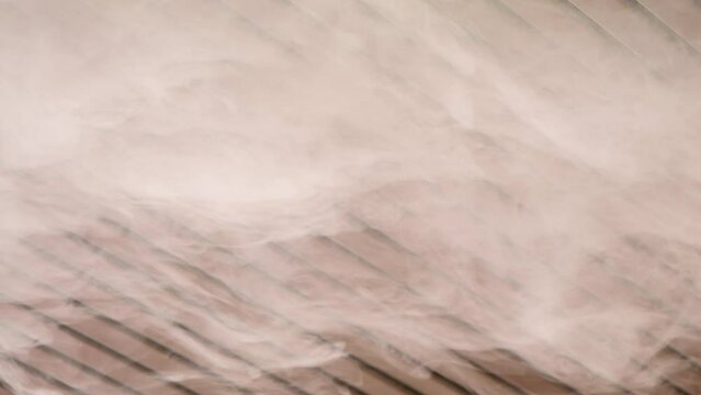 Arson smoke at hall ceiling as abstract background