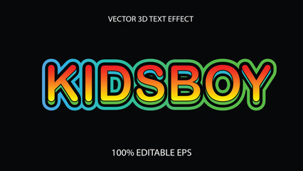 Free vector text effect