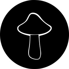 mushroom icon vector symbol design illustration