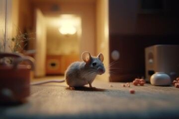 Tiny mouse in the kitchen - generative ai