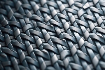 Obraz premium detailed close-up of a hand-woven textile Generative AI