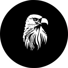 eagle head icon. set of filled vacation icon.