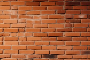 Obraz premium detailed close-up of a brick wall showing the texture and color of the bricks Generative AI