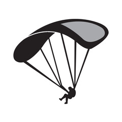 parachute icon logo vector design template