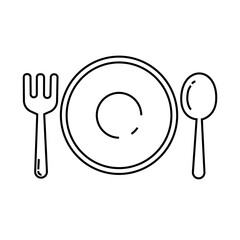 Cutlery Plate Icon