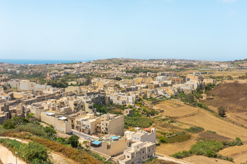 Fototapeta na wymiar Citadel of Victoria in Gozo island, Malta