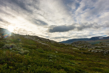Obraz na płótnie Canvas Beautiful landscape of Jotunheimen National Park from the Besseggen Ridge, Norway