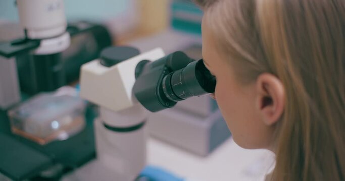Scientist Working in Medical Laboratory Cancer Research Covic 19 Pandemic