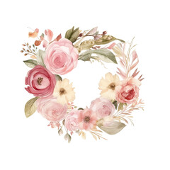 Pink and Cream Flowers  - 14