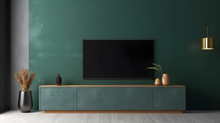 Minimalist Interior of modern interior desige 3D rendering, generative ai