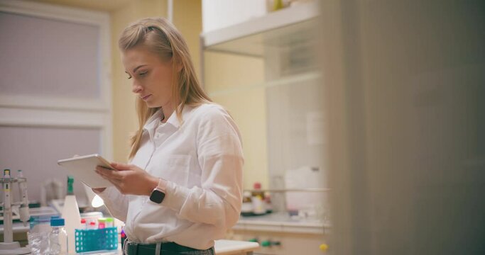 Scientist Working in Medical Laboratory Cancer Research Covic 19 Pandemic