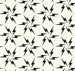 Vector monochrome geometric pattern in simple graphic design. Fashion trendy geometry.