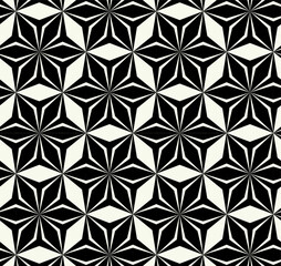 Vector monochrome geometric pattern in simple graphic design. Fashion trendy geometry.