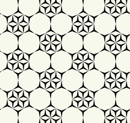 Vector monochrome geometric pattern in simple graphic design. Fashion trendy geometry.