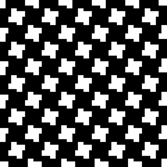 Crosses wallpaper. Repeated figures background. Seamless surface pattern design with signs. Mosaic motif. Ethnic ornament. Digital paper, page fill, web designing, textile print. Vector illustration.