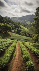 Fototapeta na wymiar Coffee farm - Brazil