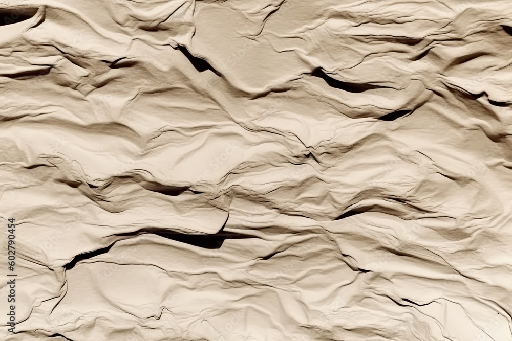 Poster close-up view of a blank sheet of paper with a pen lying on it generative ai