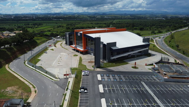 Vis&atilde;o a&eacute;rea da Farma Conde Arena. Foto feita em S&atilde;o jos&eacute; dos Campos, SP, Brasil em 10 de Setembro de 2023